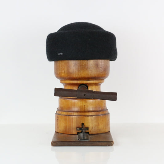 Chapeau Toque Kennedy gris chiné foncé