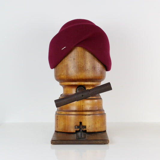 Toque Colette bordeaux framboise