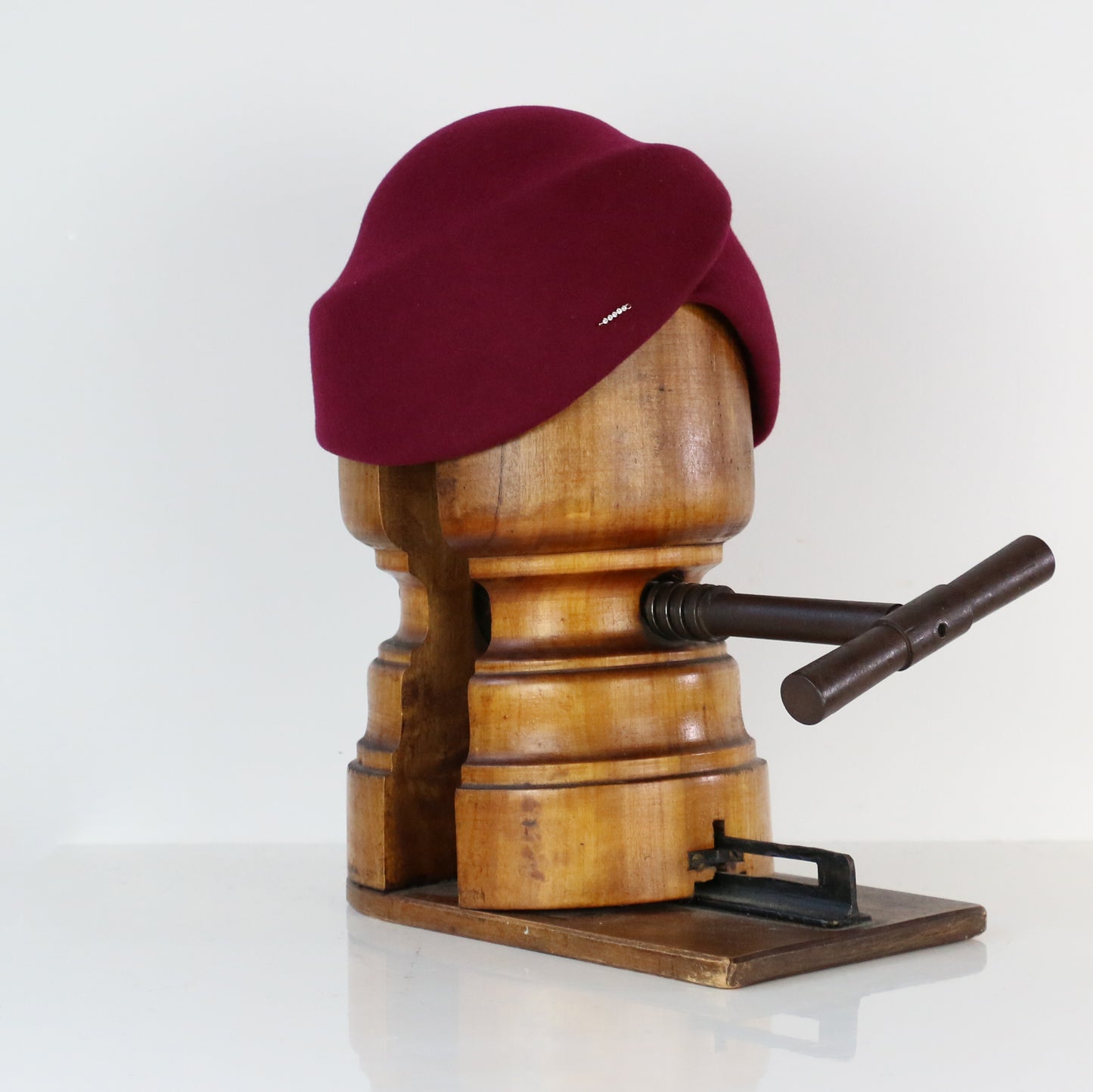 Toque Colette bordeaux framboise