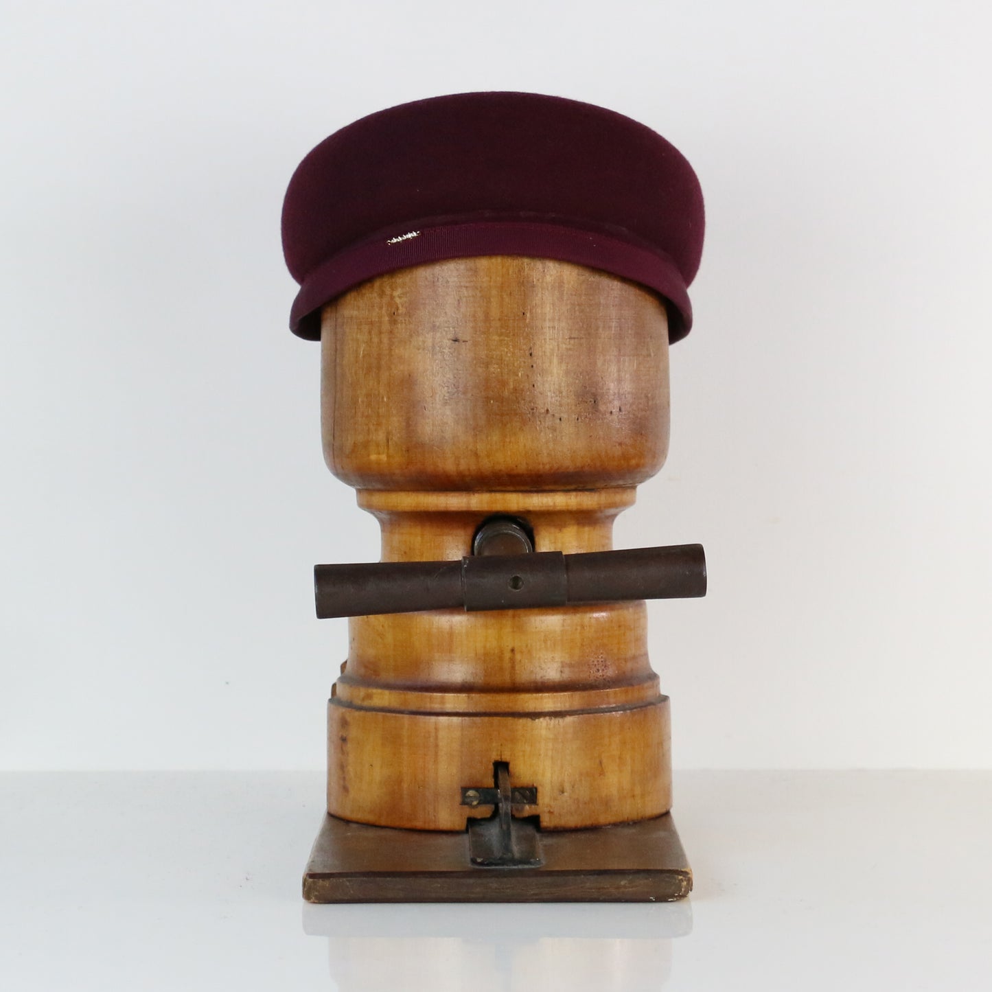Béret Toque Reine feutre Prune