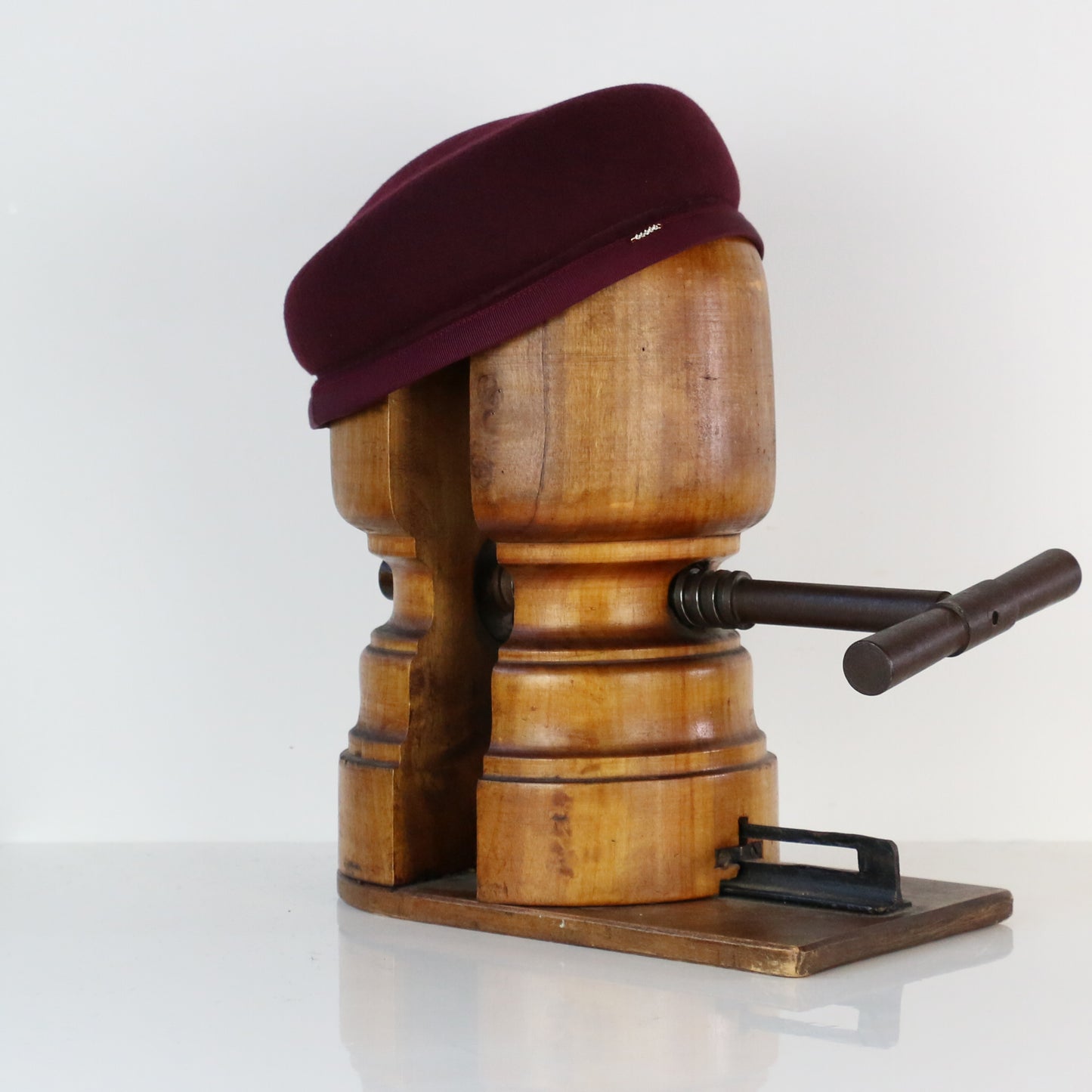 Béret Toque Reine feutre Prune