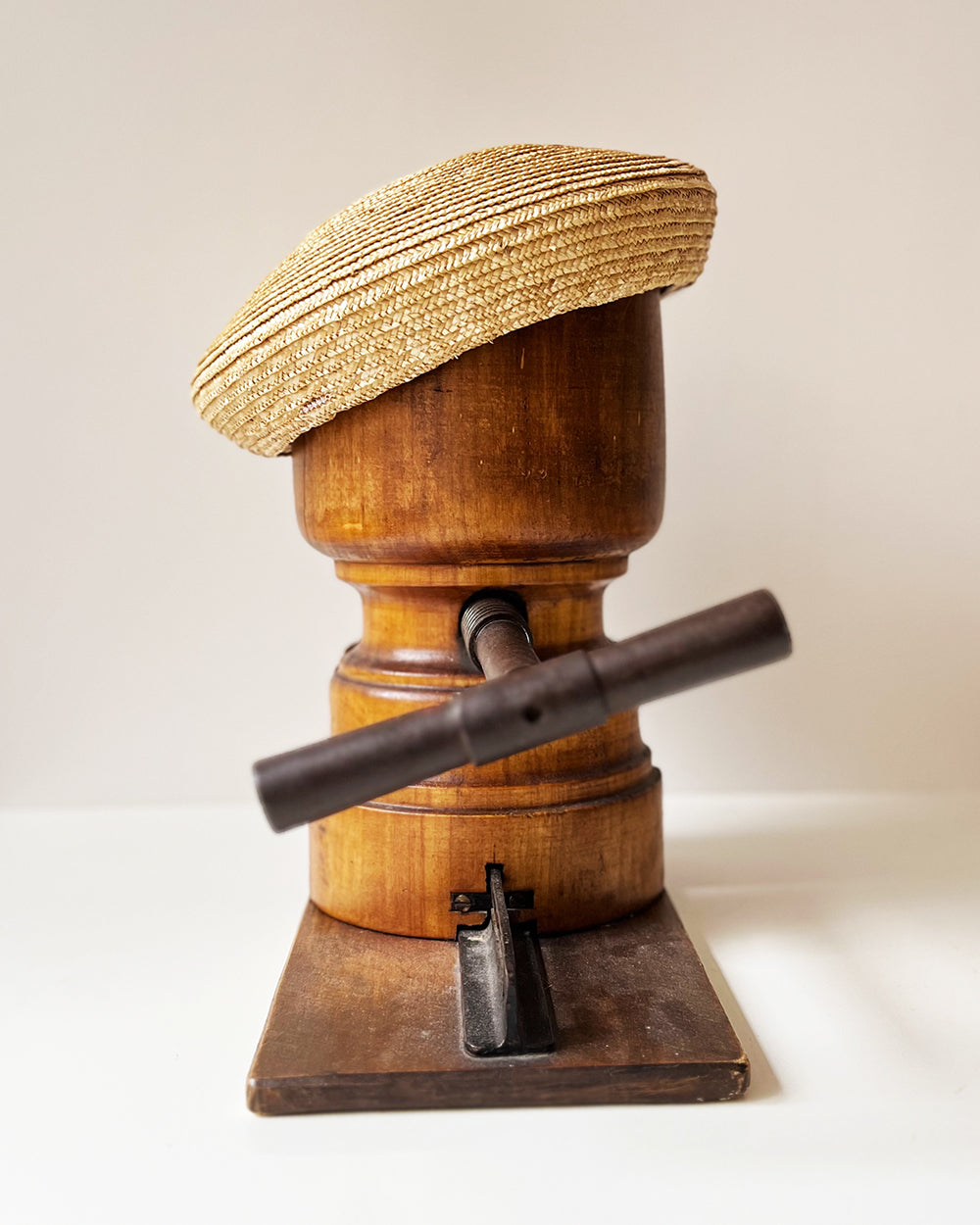 Béret Madeleine paille cousue