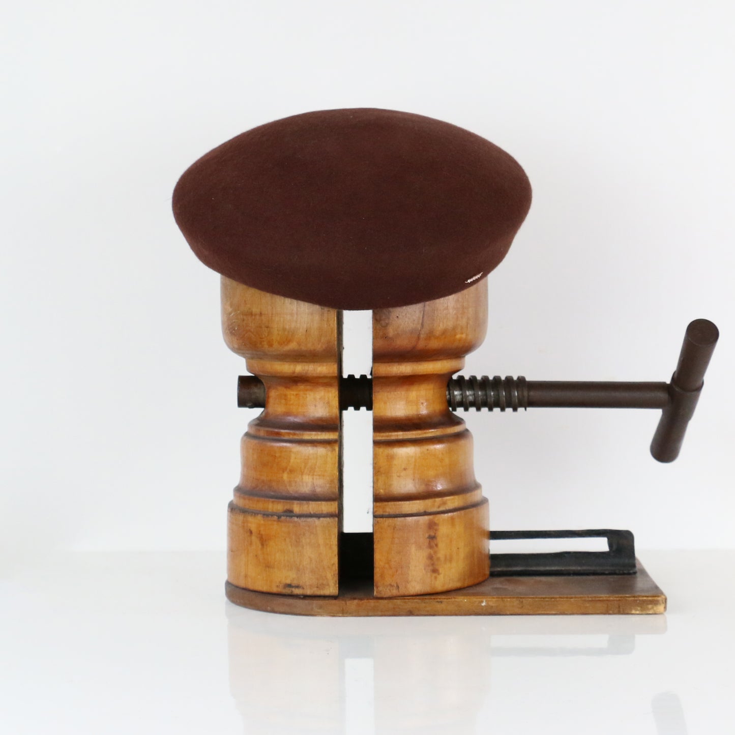 Béret Madeleine feutre marron