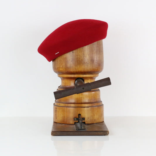 Béret Madeleine feutre Rouge