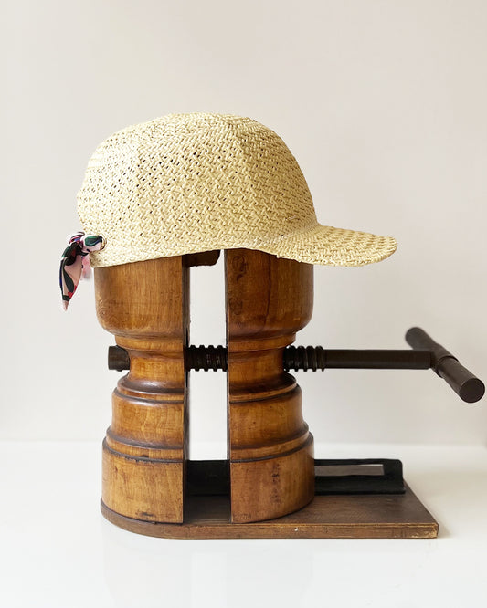 Casquette Babette paille dentelle