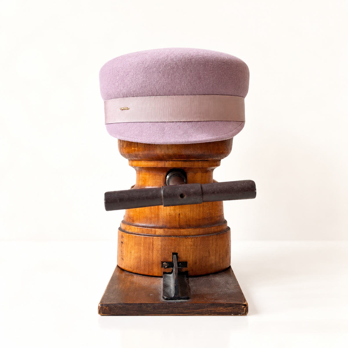 Casquette Martine courte Mauve Lilas feutre