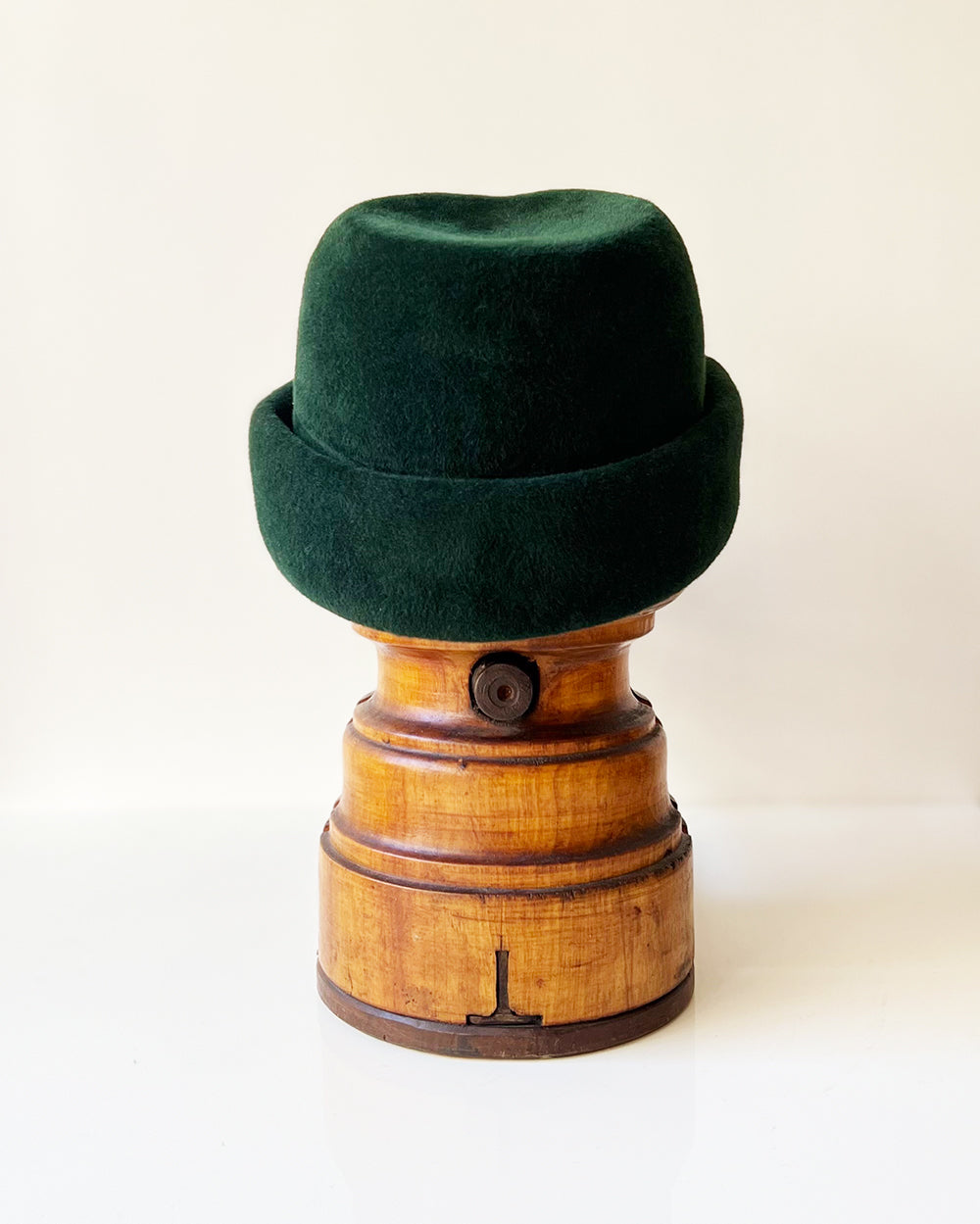 Chapeau Toque Linette feutre lapin Vert sapin