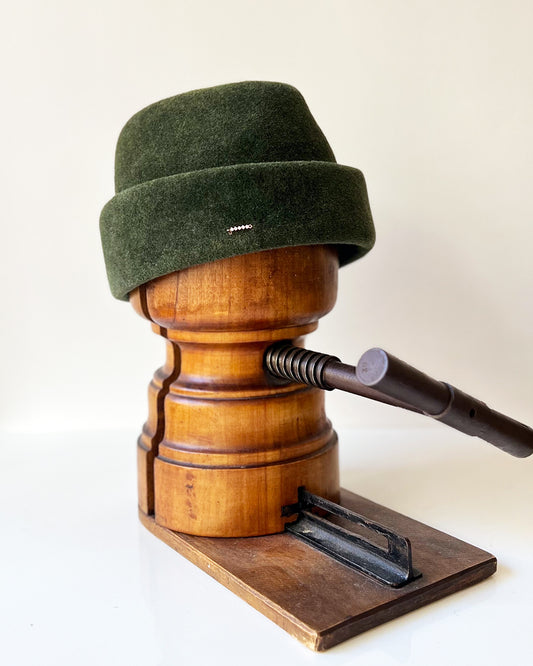 Chapeau Toque Linette feutre lapin Kaki