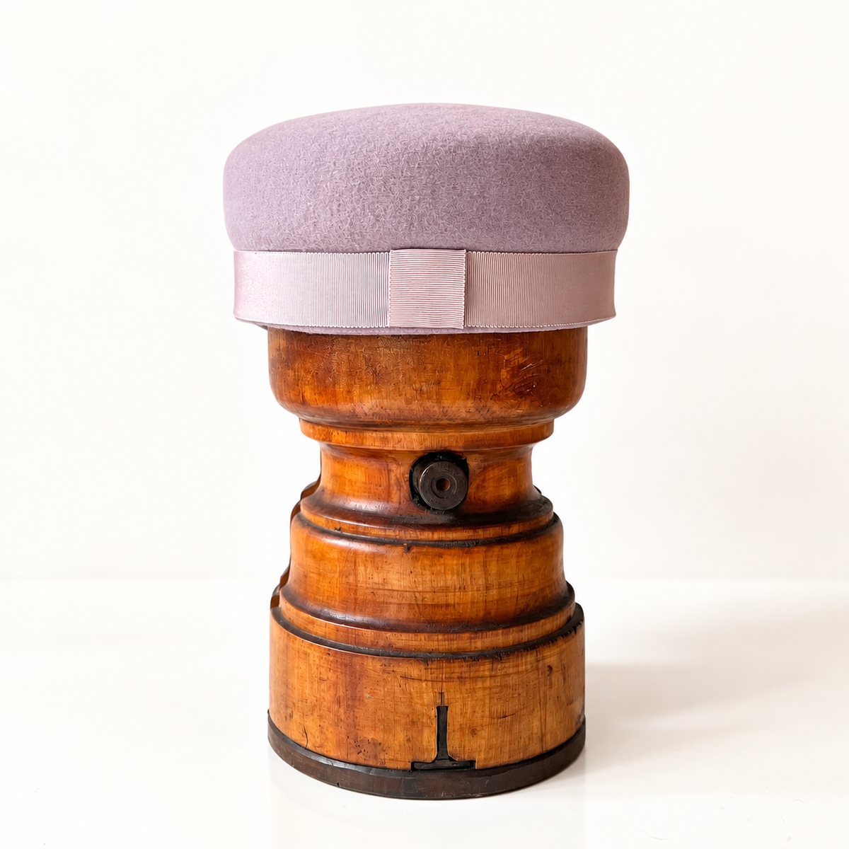 Casquette Martine courte Mauve Lilas feutre