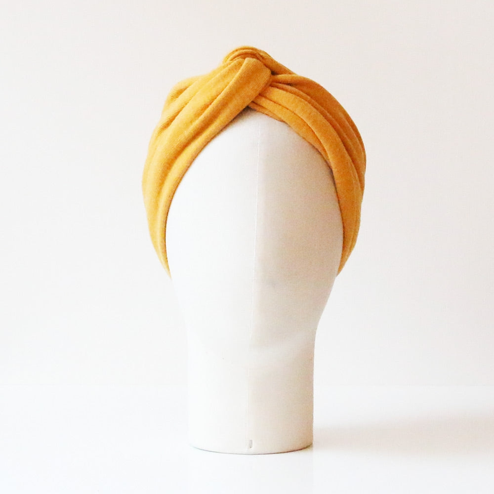 Turban Georgette Moutarde