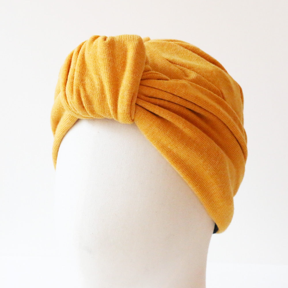 Turban Georgette Moutarde