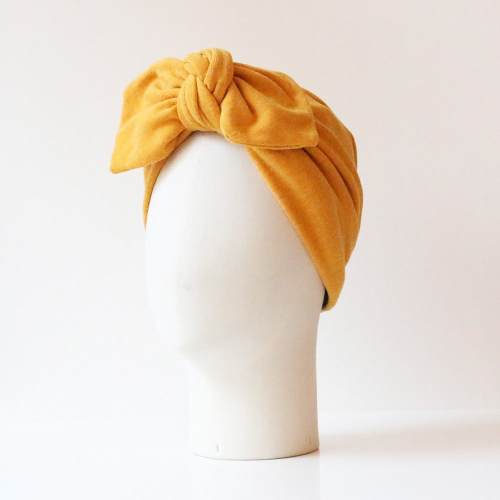 Turban Georgette Moutarde