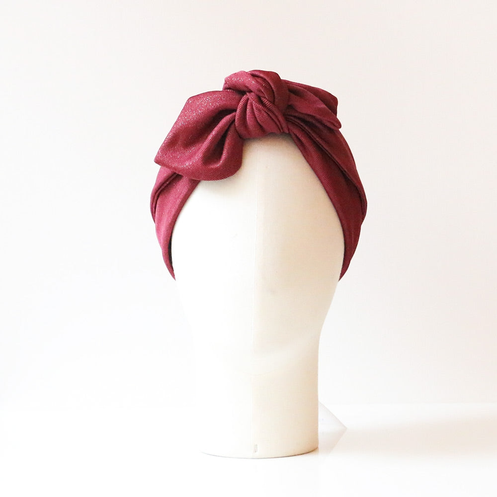 Turban Georgette Bordeaux