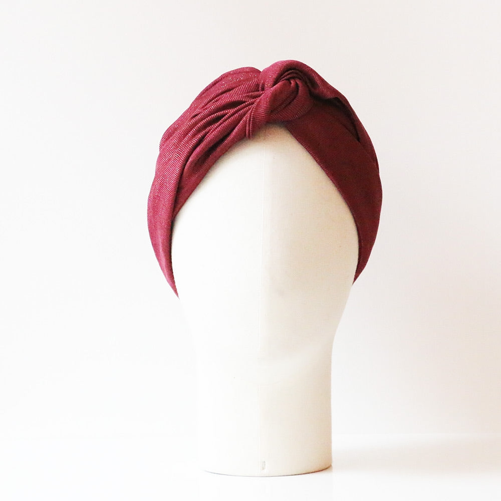 Turban Georgette Bordeaux