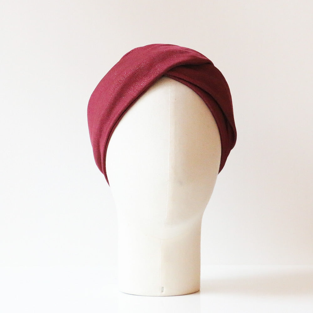 Turban Georgette Bordeaux