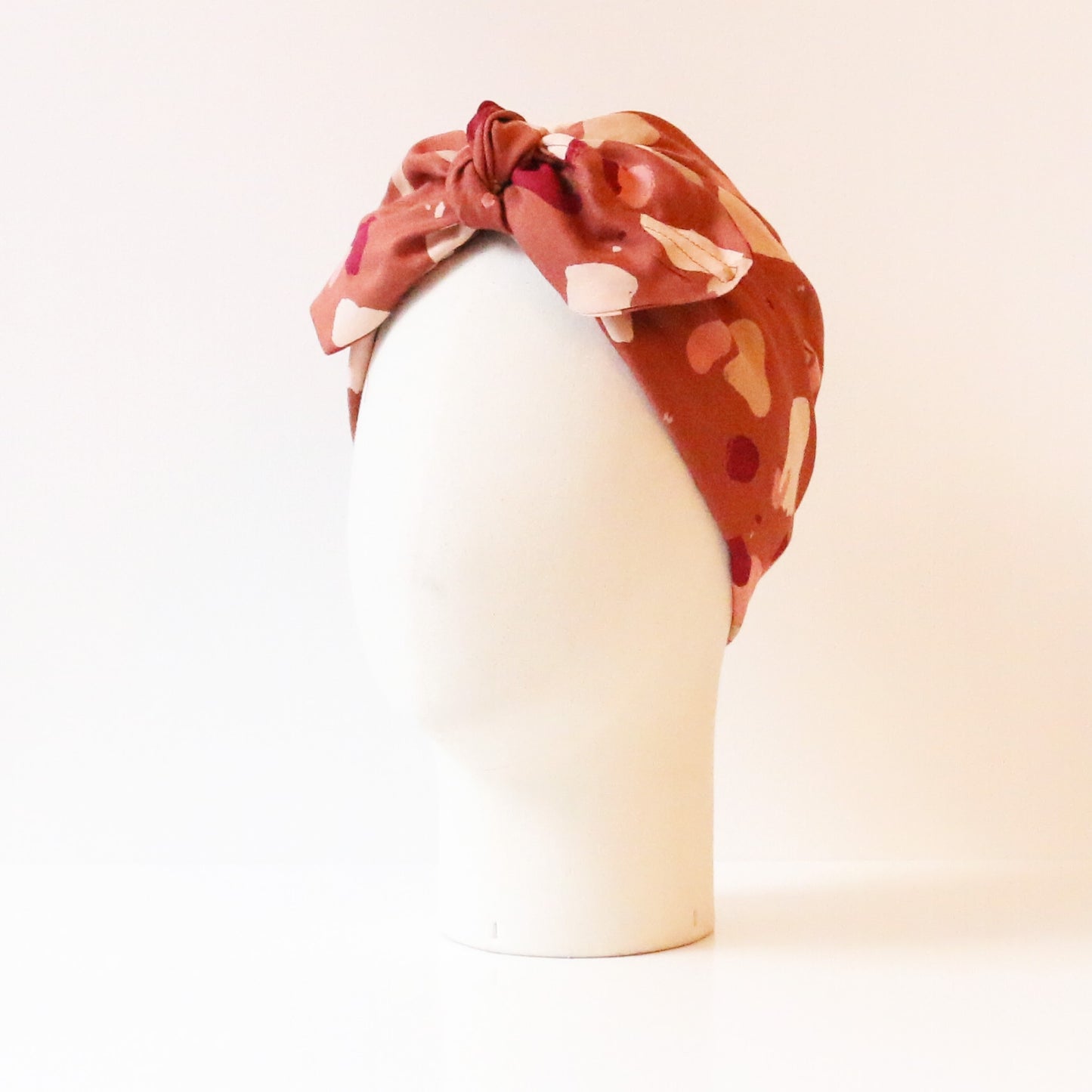 Turban Georgette MOKA Motifs