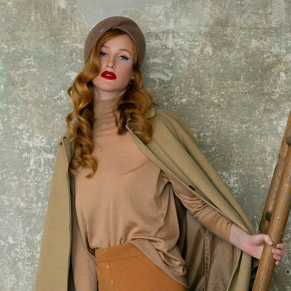 Toque Colette bordeaux framboise