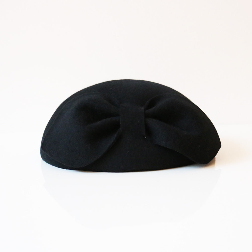 Petit Béret Arlette Noeud Noir