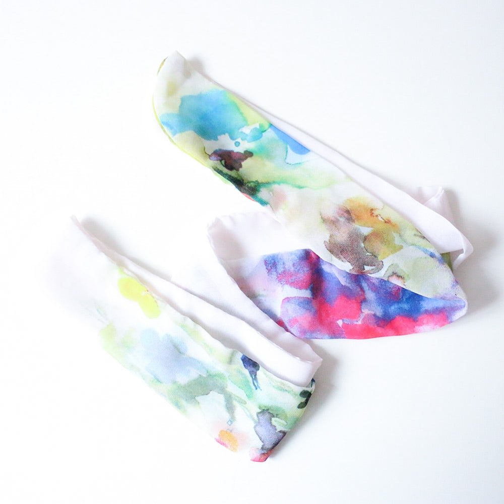 Bandeau Chapeau Cheveux motifs aquarelle